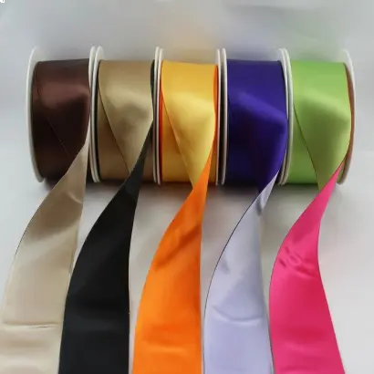 Duo Colour Satin Fabric Ribbons