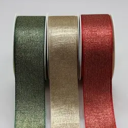 Solid Glitter Metallic Ribbon 40mmx20m