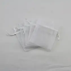 Organza Bag Small 7.5x10cm White (Bulk Discount !) 