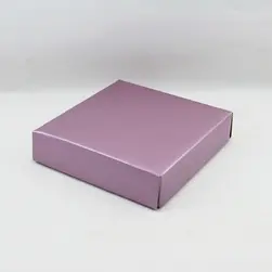 Small Square Box Lid Metallic Lilac