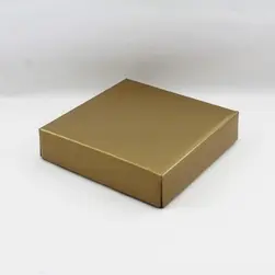 Small Square Box Lid Gold
