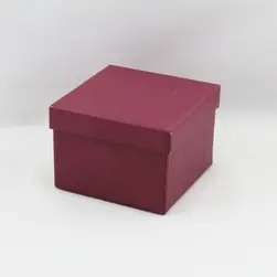 Solid Box Small Burgundy