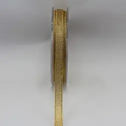 Nylon Metallic Taffeta Ribbon 9mmx30m Gold