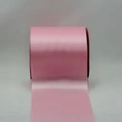 100mm x 30m Single Face Satin Ribbon Light Pink