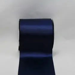 100mm x 30m Single Face Satin Ribbon Navy Blue