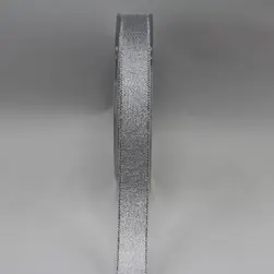 Nylon Metallic Taffeta Ribbon 16mmx30m Silver