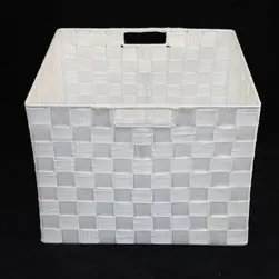 Square PP Storage Large White 31x31x23cm height