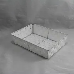 Large Rect PP Tray White 37x27x9cm Height
