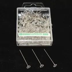 Clear Diamonte Pins 40mm Box of 100