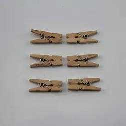 Mini Wooden Pegs 2.5cm Natural Pkt 40 