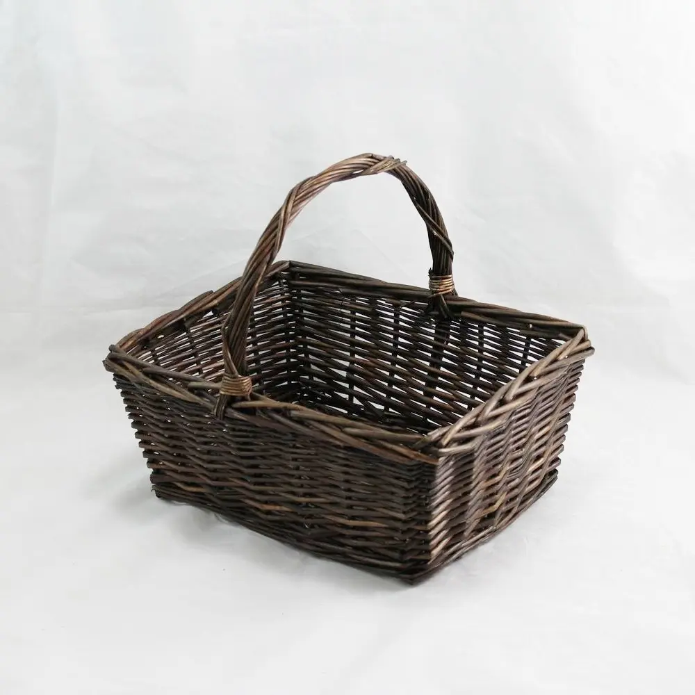 Single Willow Baskets with Handles