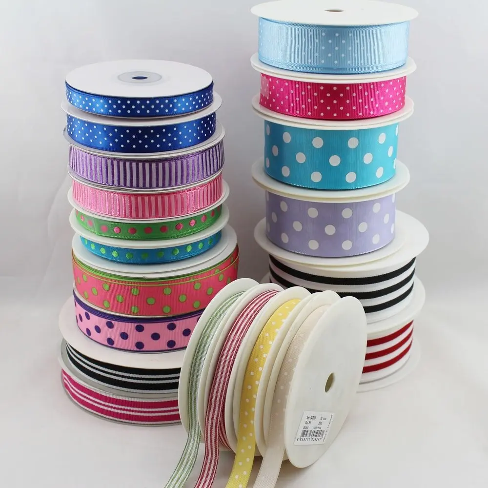 Colourful Striped Ribbons & Polka Dot Ribbons