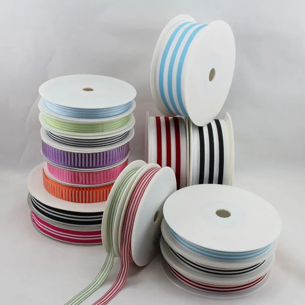 Funky Striped Fabric Ribbons