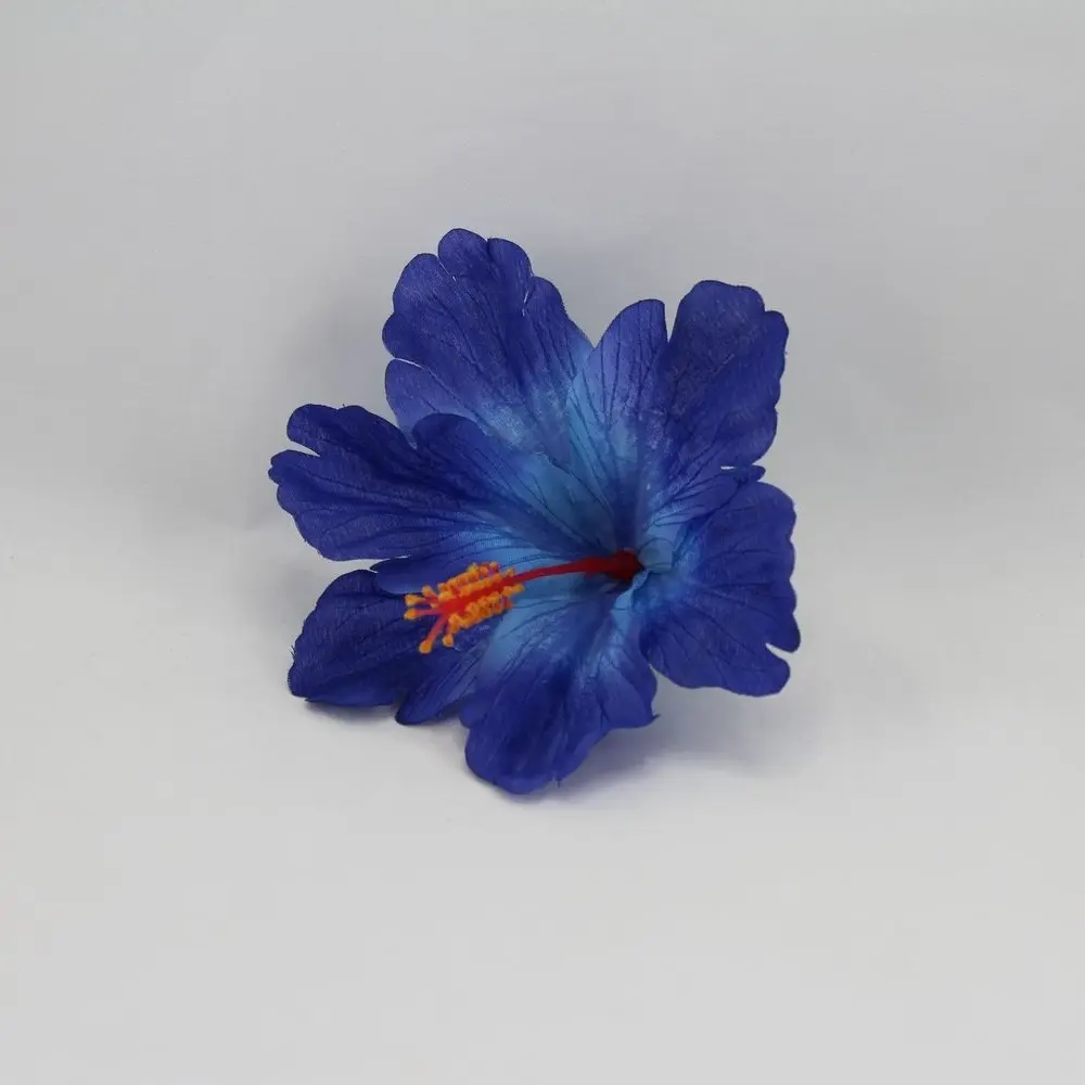 Hibiscus Head Blue Silk Flowers Artificial Plants / Artificial