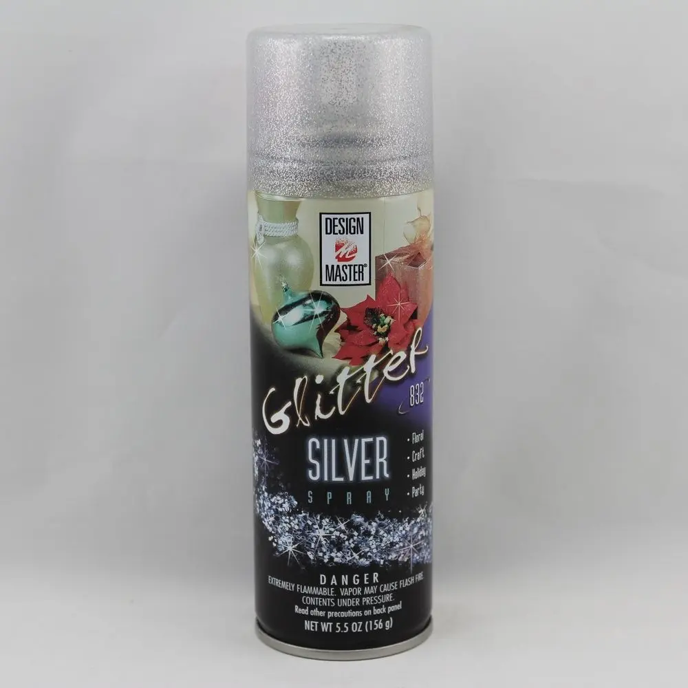 Design Master Floral Glitter Spray - Silver