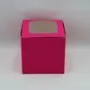 Single Cupcake Box Hot Pink thumbnail