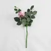 1. Short Stem Artificial Alice Rose 42cm Mauve  thumbnail