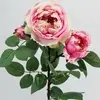 Cabbage Rose Spray 72cm Pink thumbnail