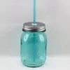 Embossed Mason Jar Blue  thumbnail