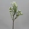 1. Short Wax Flower Pick 27cm White thumbnail