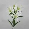 Asiatic Tiger Lily Spray 73cm White thumbnail