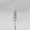 15mmx15m Paw Print Grosgrain Ribbon Black on White thumbnail