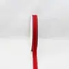 15mm x 30m Saddlestitch Grosgrain Ribbon Red/White thumbnail