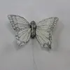 Glitter butterflies White/Silver (12) thumbnail
