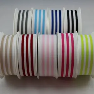 Striped Grosgrain Ribbon 38mmx20m