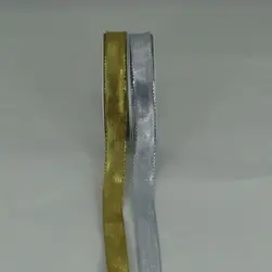 Wired Edge Solid Metallic Ribbon 15mmx20m