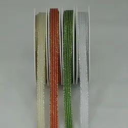 Metallic Striped Satin Ribbon 10mmx20m