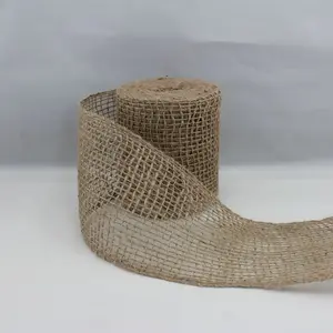 100mmx10m Open Weave Jute Ribbon