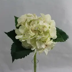 Classic Artificial Hydrangea Flower Cream/Pink 49cm