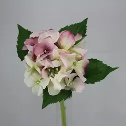 Small Hydrangea Flower 32cm Lavender/Pink