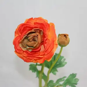 Ranunculus Spray 52cm Orange