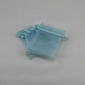 Organza Bag Small 7.5x10cm Light Blue (Bulk Discount !)