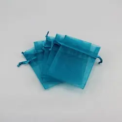 Organza Bag Small Turquoise
