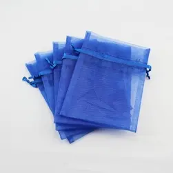 Organza Bag Medium Royal Blue