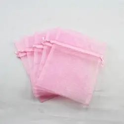 Organza Bag Medium Light Pink