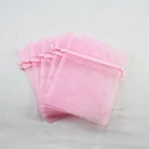 Organza Bag Medium Light Pink