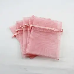 Organza Bag Medium Dusty Pink