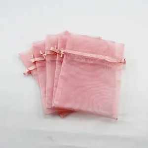 Organza Bag Medium Dusty Pink