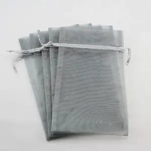 Organza Bag Large Silver