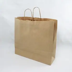 #26 Paper Twist Handles Gift Bag Natural 45x43cm height