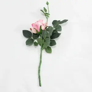 1. Short Stem Artificial Alice Rose 42cm Pink thumbnail