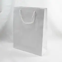 Large Gloss Gift Bag White 35x45cmx13.5cm