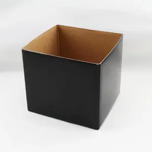 Small Square Box Base 13x13x12cm height Black