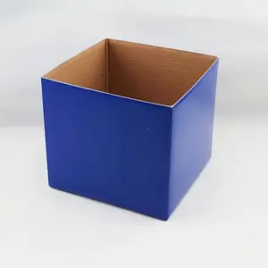 Small Square Box Base 13x13x12cm height Royal Blue