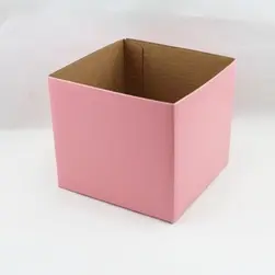 Small Square Box Base 13x13x12cm height Soft Pink
