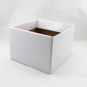 Medium Square Box Base 17x17x12cm height White